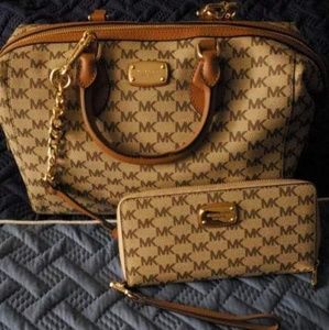 Michael Kors purse and wallet